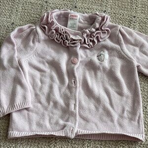 Gymboree Pink Ruffled Cardigan 12-18